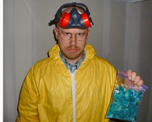 Guy dressed as Walter White Meth Cook