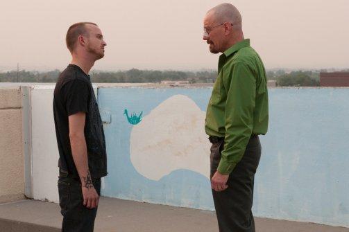 Walter White and Jesse Talking