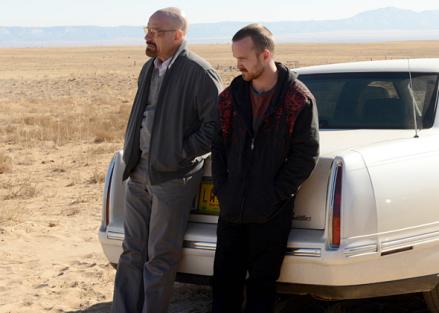 Walter White with Jesse Breaking Bad